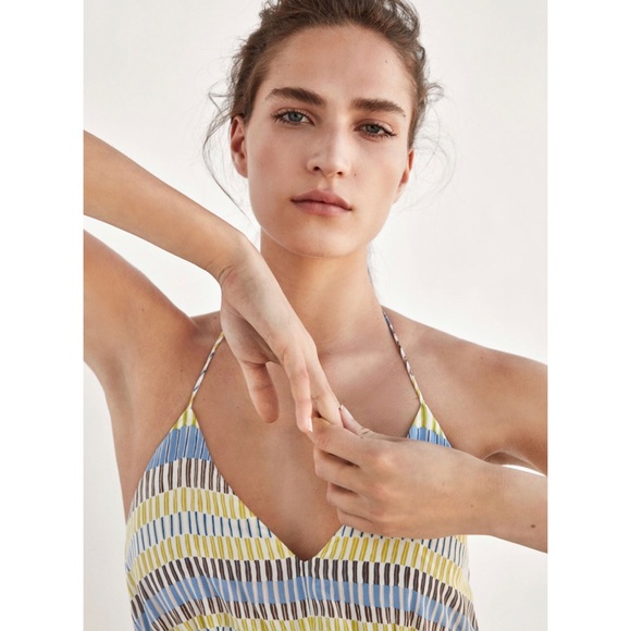 MASSIMO DUTTI Silk Maxi Dress SIZE 2 - Picture 4 of 7